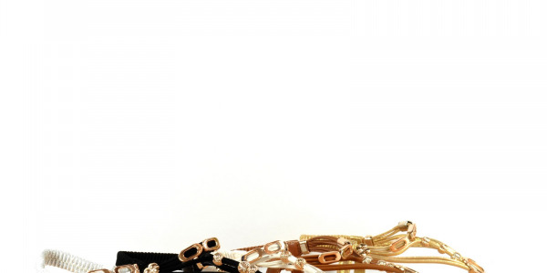 Women Glitter T-Strap Sandals With Golden Adjustable Decor